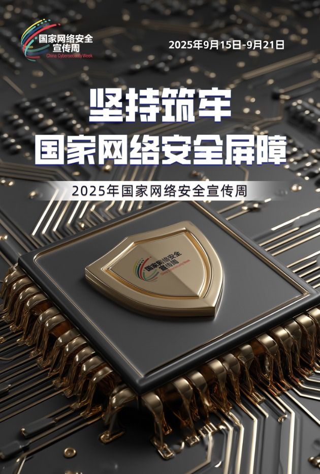 2025年国家网络安全宣传周将于9月15日至21日在全国范围举行